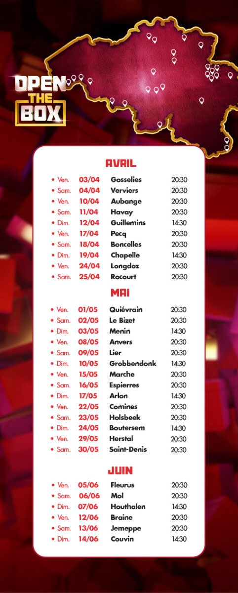 Open the Box Tour 2026 - Circus Casino